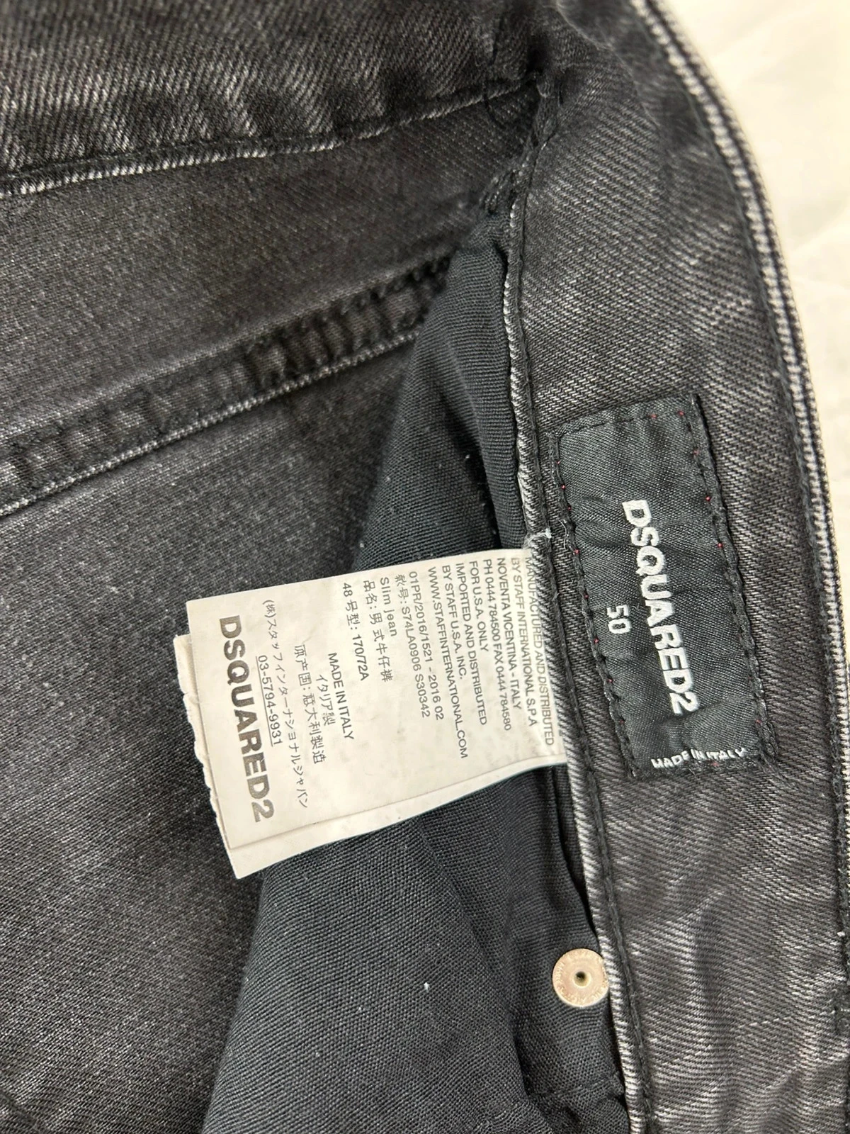 Jean rasgado preto dsquared2 tamanho 50 – photo 13